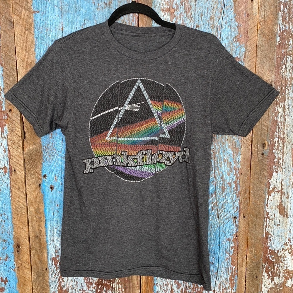 Pink Floyd Gray Graphic Print Tee Shirt